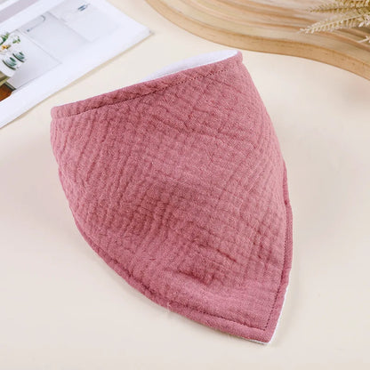 Cotton Baby Bandana Bib – Soft Feeding & Drool Scarf