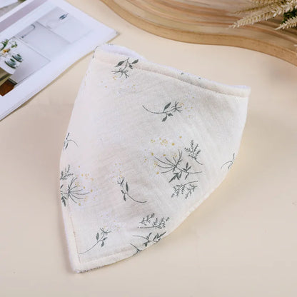 Cotton Baby Bandana Bib – Soft Feeding & Drool Scarf