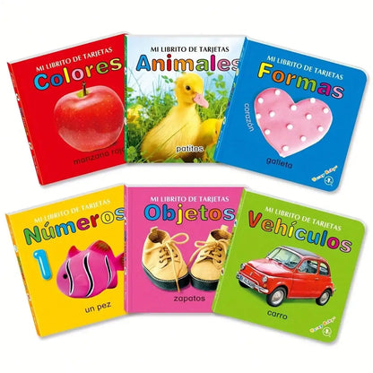 Baby Colorful Pattern Card Books - Interactive Sensory Development Toys for Early Reading