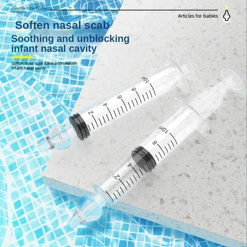 1/2/4/5/6/7PCS Silicone Baby Nasal Aspirator Syringe Baby Nose Cleaner Rhinitis Nasal Washer Irrigator Nose Washing for Children