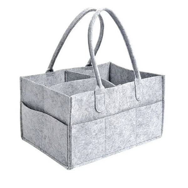 Portable Diaper Organizer — Gray