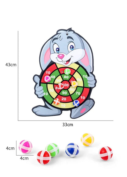 Educational Dart Board Game - Montessori Sticky Ball Target Game for Kids 3-7 Years