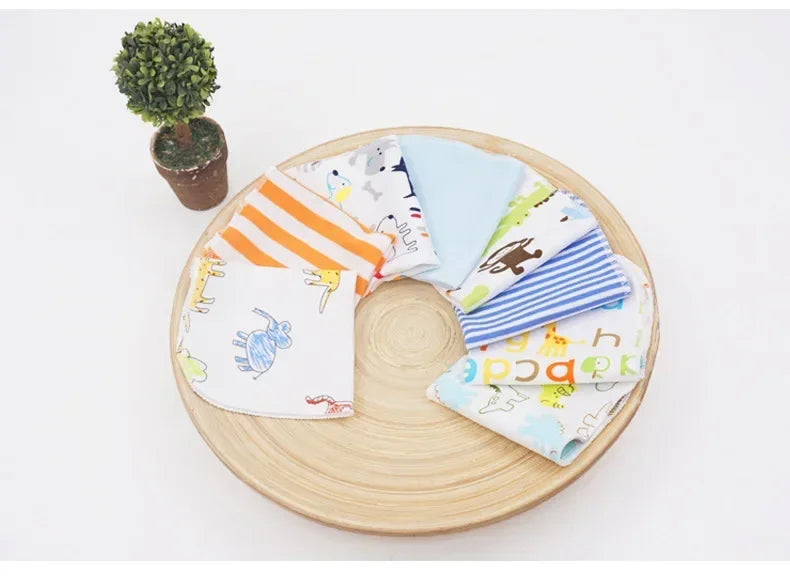 8-Piece Cotton Baby Towel Set – Soft Washcloths & Handkerchiefs for Newborns (0-24 Months)