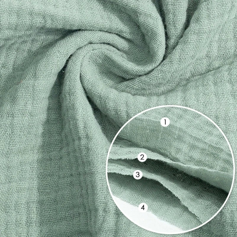 5-Pack Baby Muslin Towel Set - Soft Cotton Gauze Washcloths for Newborns