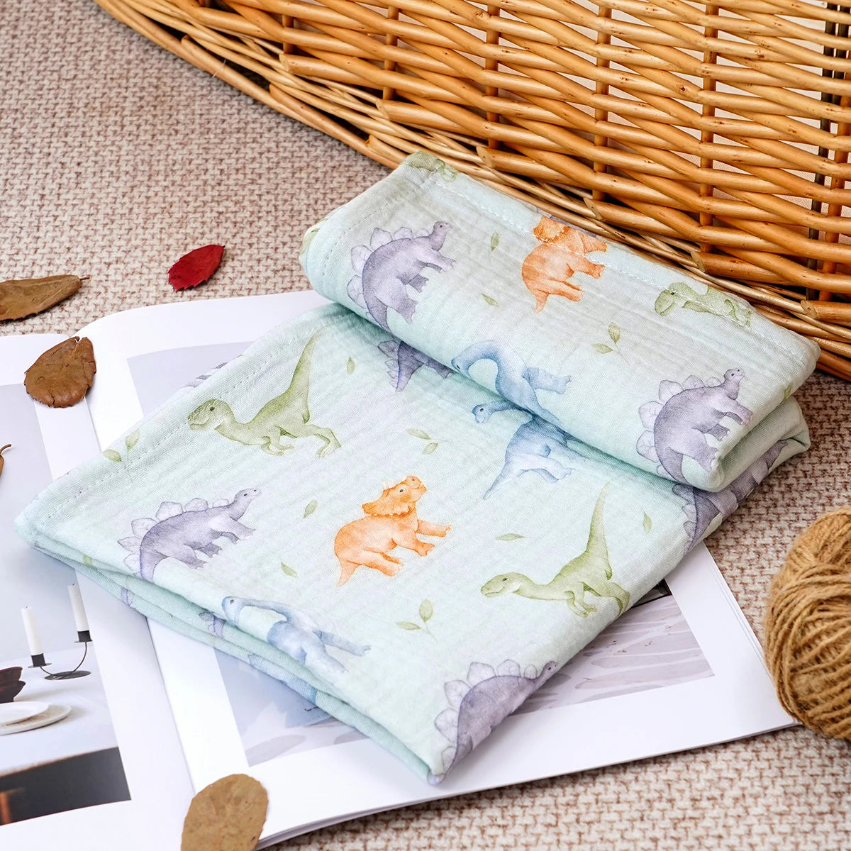 Kangobaby #My Soft Life# 100% Cotton Baby Muslin Blanket Infant Bath Towel Size 80x80cm