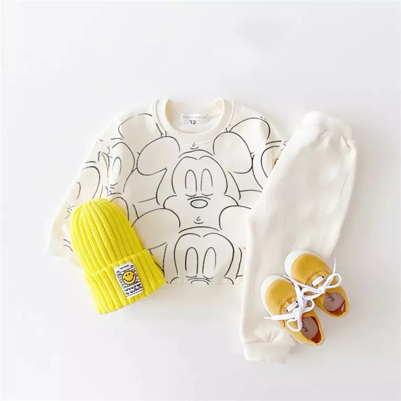 Designer Cartoon Baby Tracksuit Set – Summer T-Shirt & Shorts for Boys & Girls (0-24 Months)