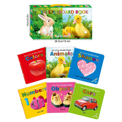 Baby Colorful Pattern Card Books - Interactive Sensory Development Toys for Early Reading