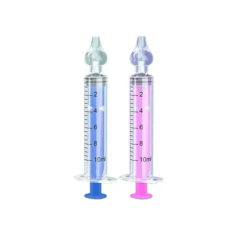 1/2/4/5/6/7PCS Silicone Baby Nasal Aspirator Syringe Baby Nose Cleaner Rhinitis Nasal Washer Irrigator Nose Washing for Children