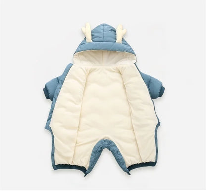 Warm Baby Snowsuit – Hooded Winter Jumpsuit 0–3 Years