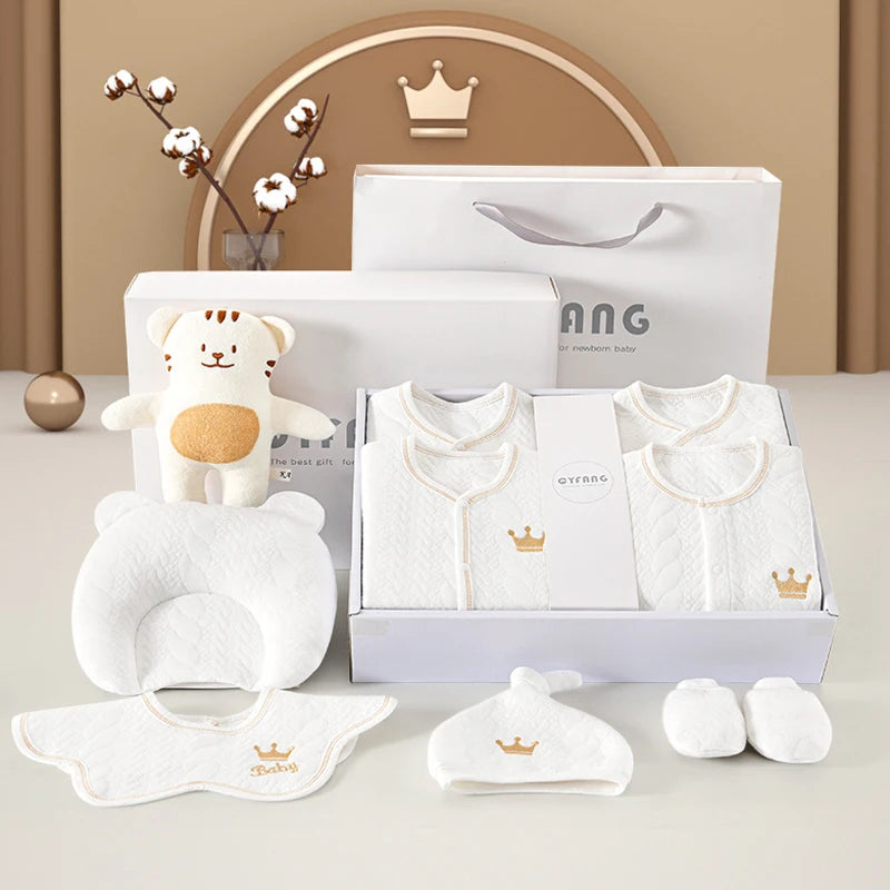 Newborn Baby Clothing Set – 15-20 Piece 100% Cotton Unisex Outfit Collection (0-3 Months)