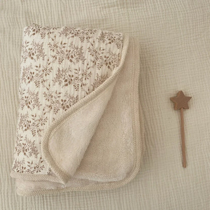 Winter Baby Blanket – Soft Fleece & Muslin Stroller Cover