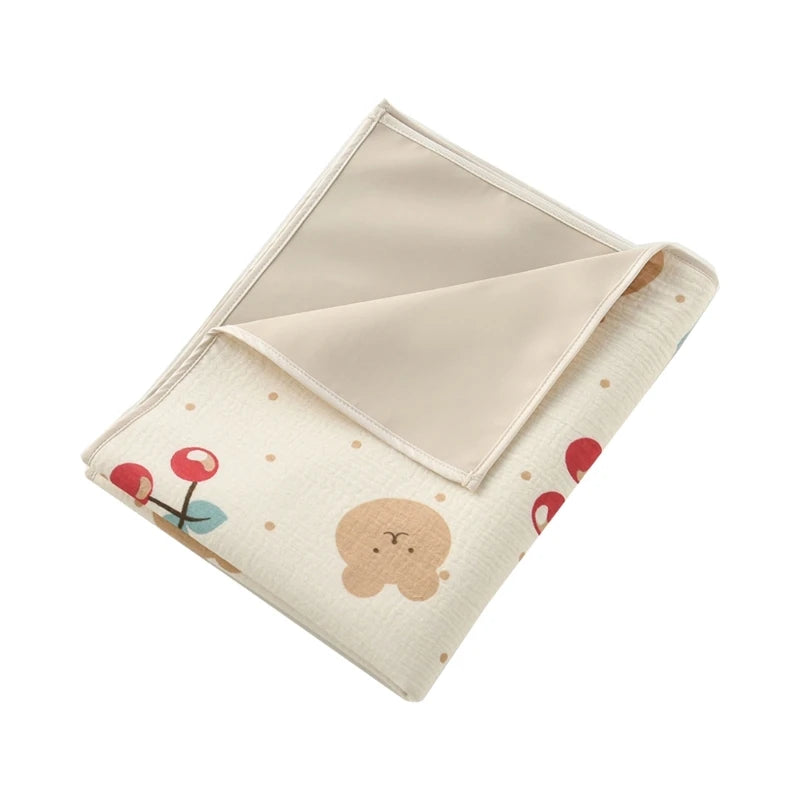 Portable Baby Diaper Table Protector - Reusable Waterproof Cotton Changing Pad