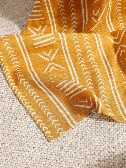 Kangobaby Cotton Muslin Swaddle Blanket & Bath Towel