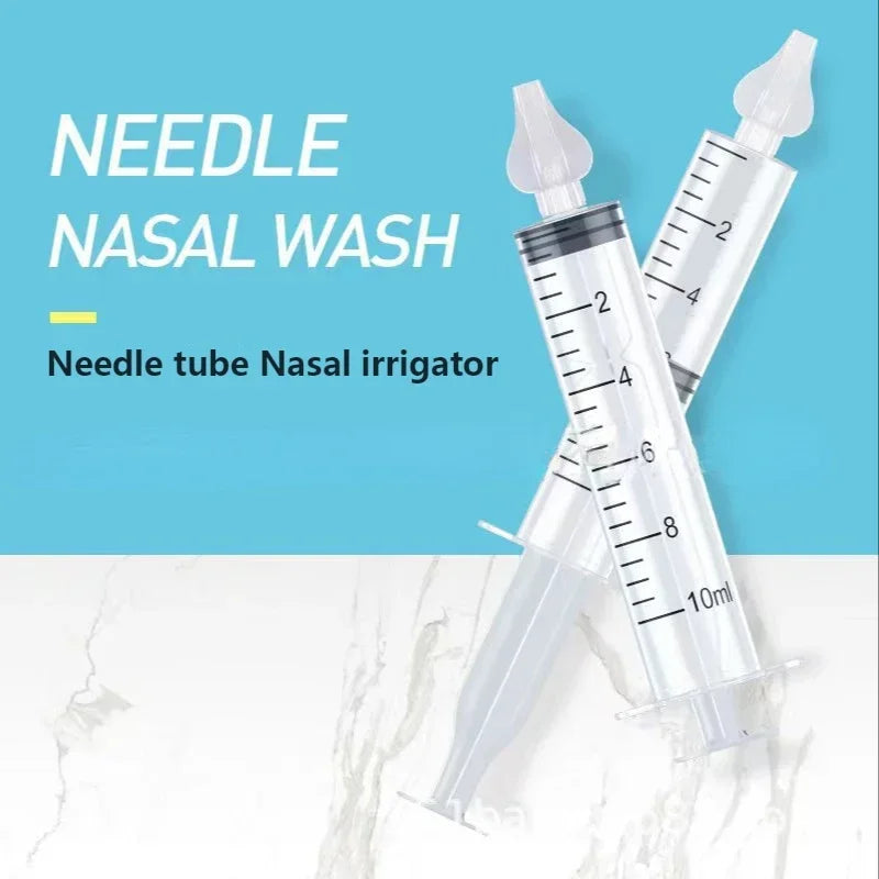 1/2/4/5/6/7PCS Silicone Baby Nasal Aspirator Syringe Baby Nose Cleaner Rhinitis Nasal Washer Irrigator Nose Washing for Children