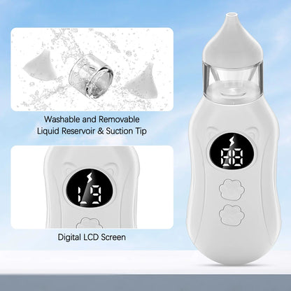 Electric Baby Nasal Aspirator – 9-Level Rechargeable Nose Cleaner