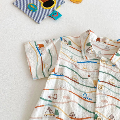 Cartoon Baby Jumpsuit – Soft Everyday Romper 0–24 Months