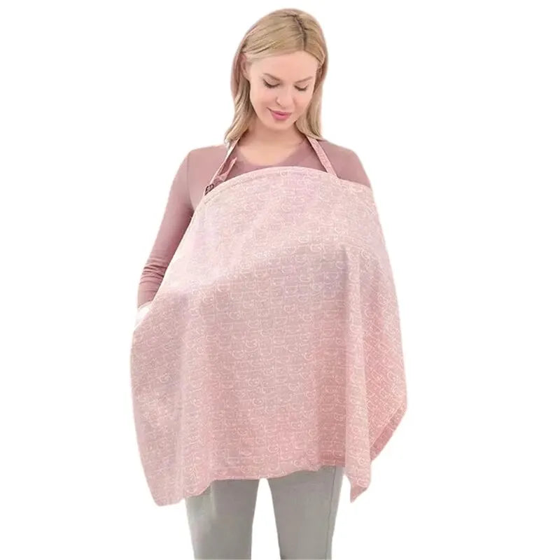 Summer Nursing Cover - Lightweight Breathable Breastfeeding Cape & Privacy Towel