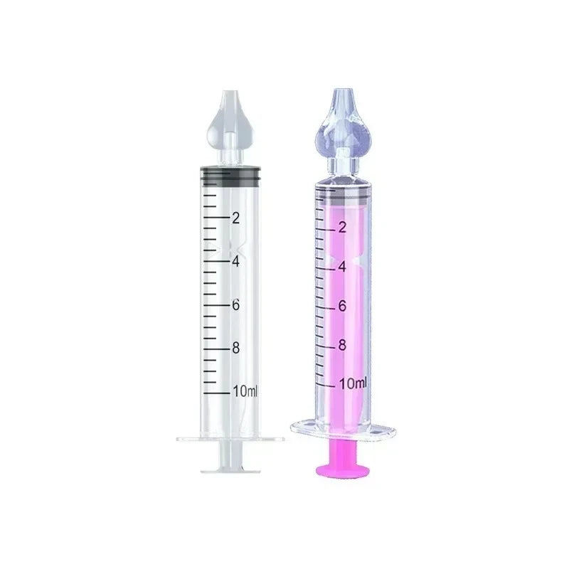 1/2/4/5/6/7PCS Silicone Baby Nasal Aspirator Syringe Baby Nose Cleaner Rhinitis Nasal Washer Irrigator Nose Washing for Children