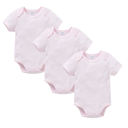 KAVKAS Cotton Baby Bodysuit – White Short-Sleeve 18–24M