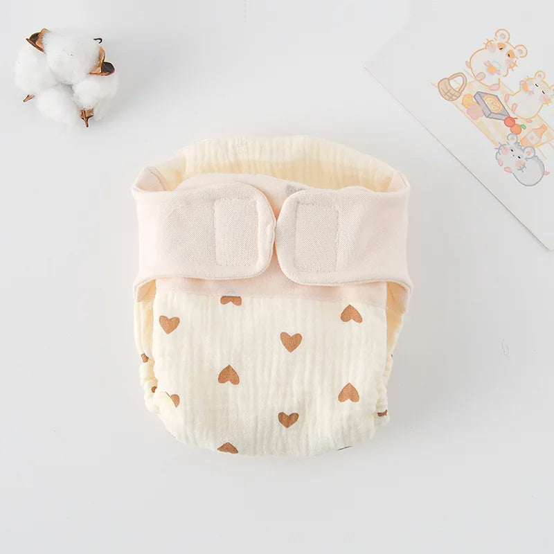 Summer Cotton Baby Training Pants - Reusable Cartoon Diaper Shorts for Toddlers