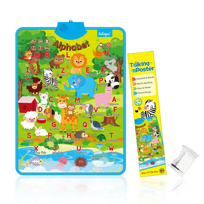 Interactive Alphabet Wall Chart – Talking ABC Learning Poster