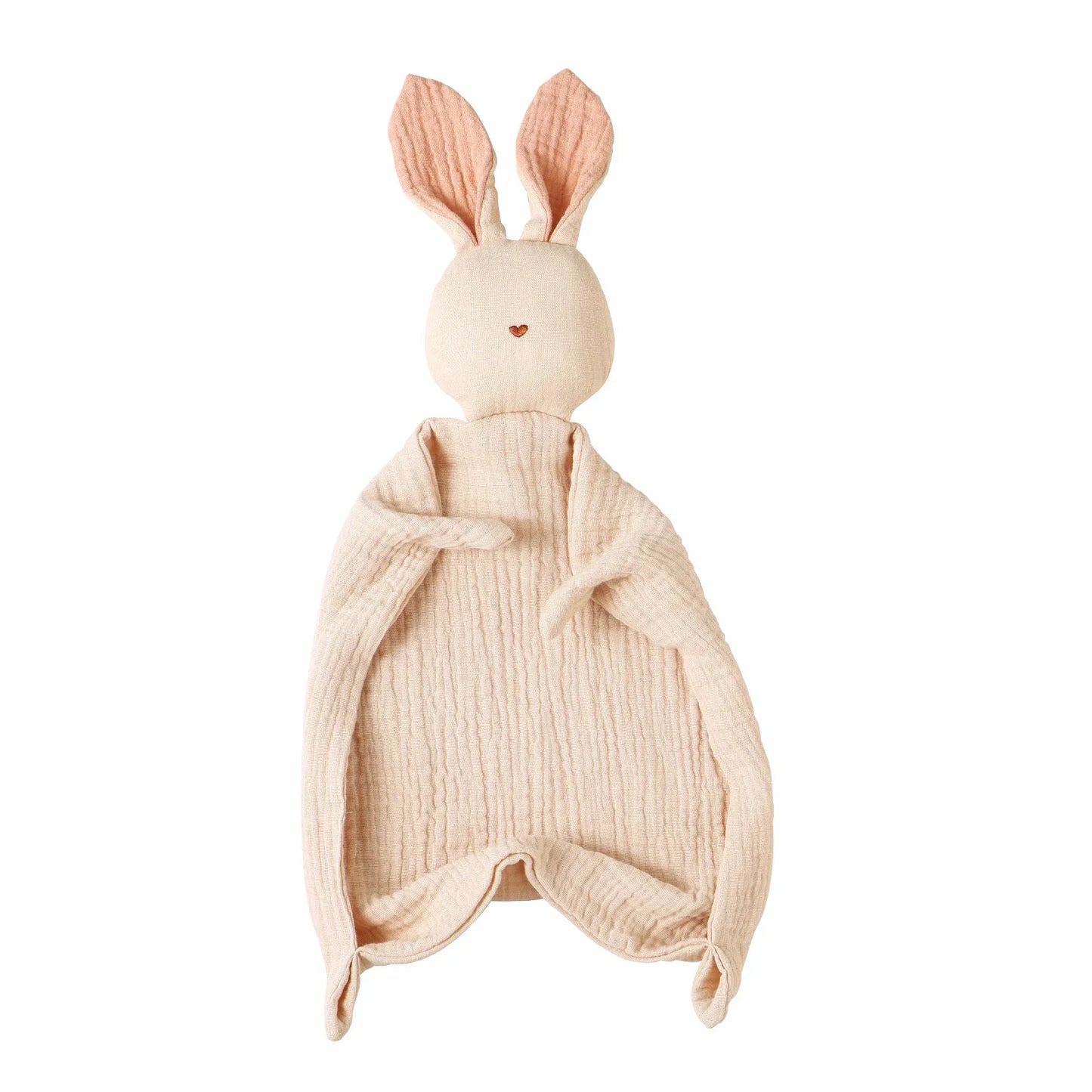 Baby Soothing Towel | 100% Muslin Cotton Comfort Blanket with Cute Bunny Design