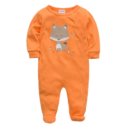 KAVKAS Baby Cotton Rompers – Cartoon Jumpsuit Set 0–12 Months
