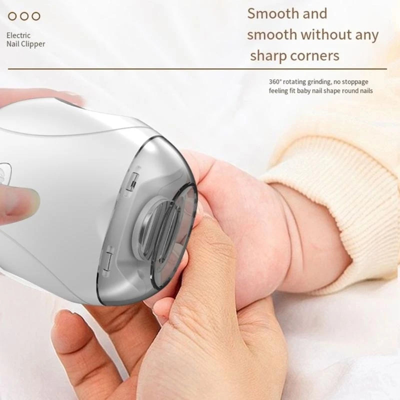 Automatic Electric Nail Grinder - USB Type-C Rechargeable Safe Baby & Kids Nail Trimmer