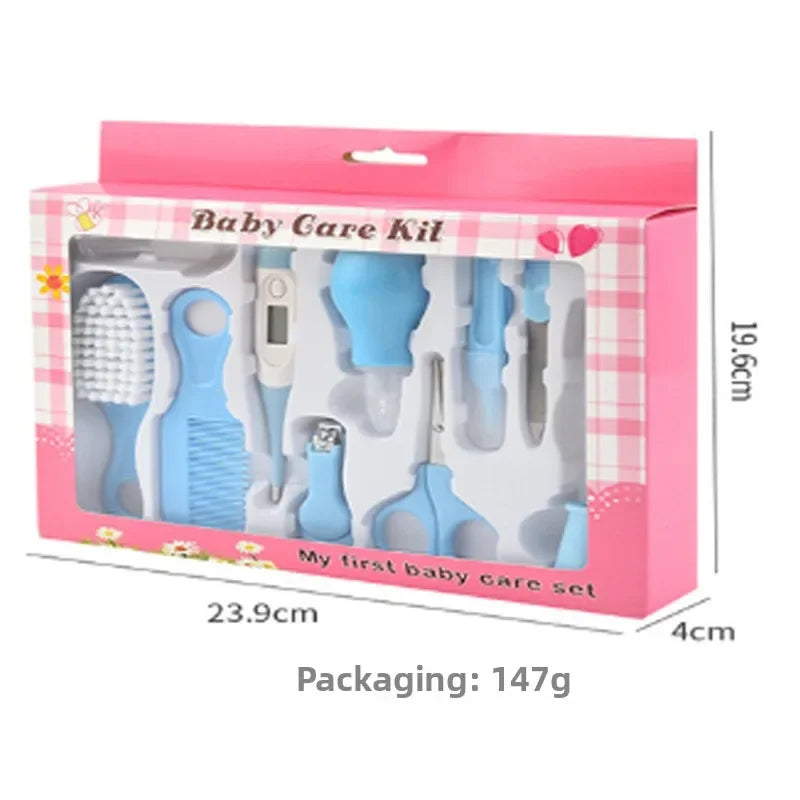10-Piece Newborn Care Set – Essential Baby Nail Clipper & Nasal Suction Kit (0+ Months)
